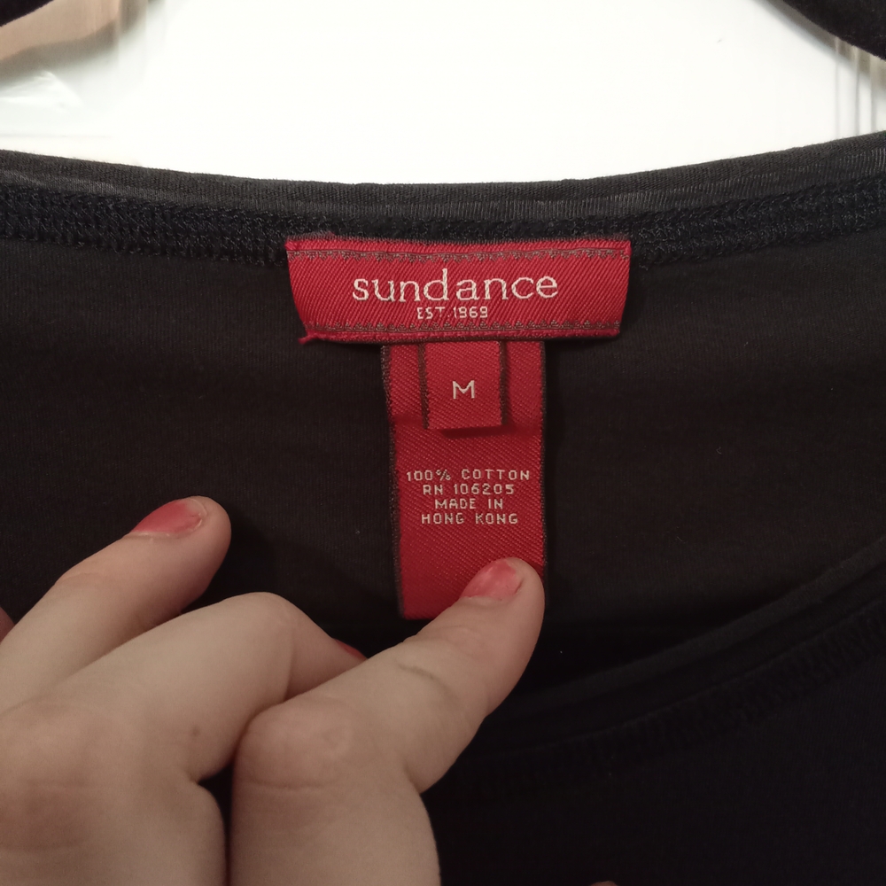 Sundance Black Fitted Short Sleeve Tee - Picture 3 of 3